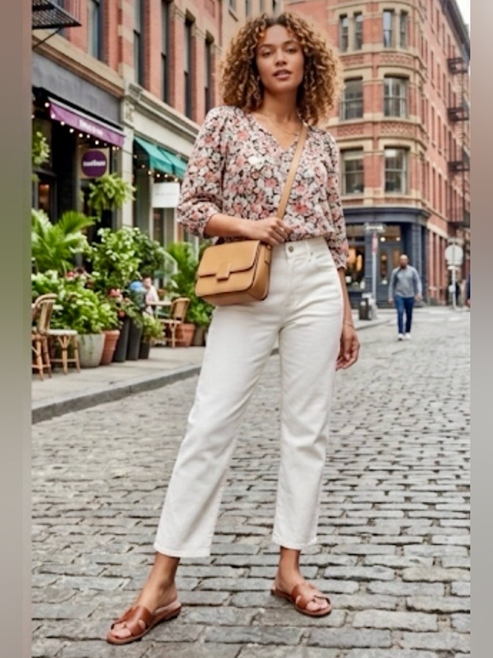 Lucky Brand Sweet Jean Crop Pearl White Flap Pocket Denim Size